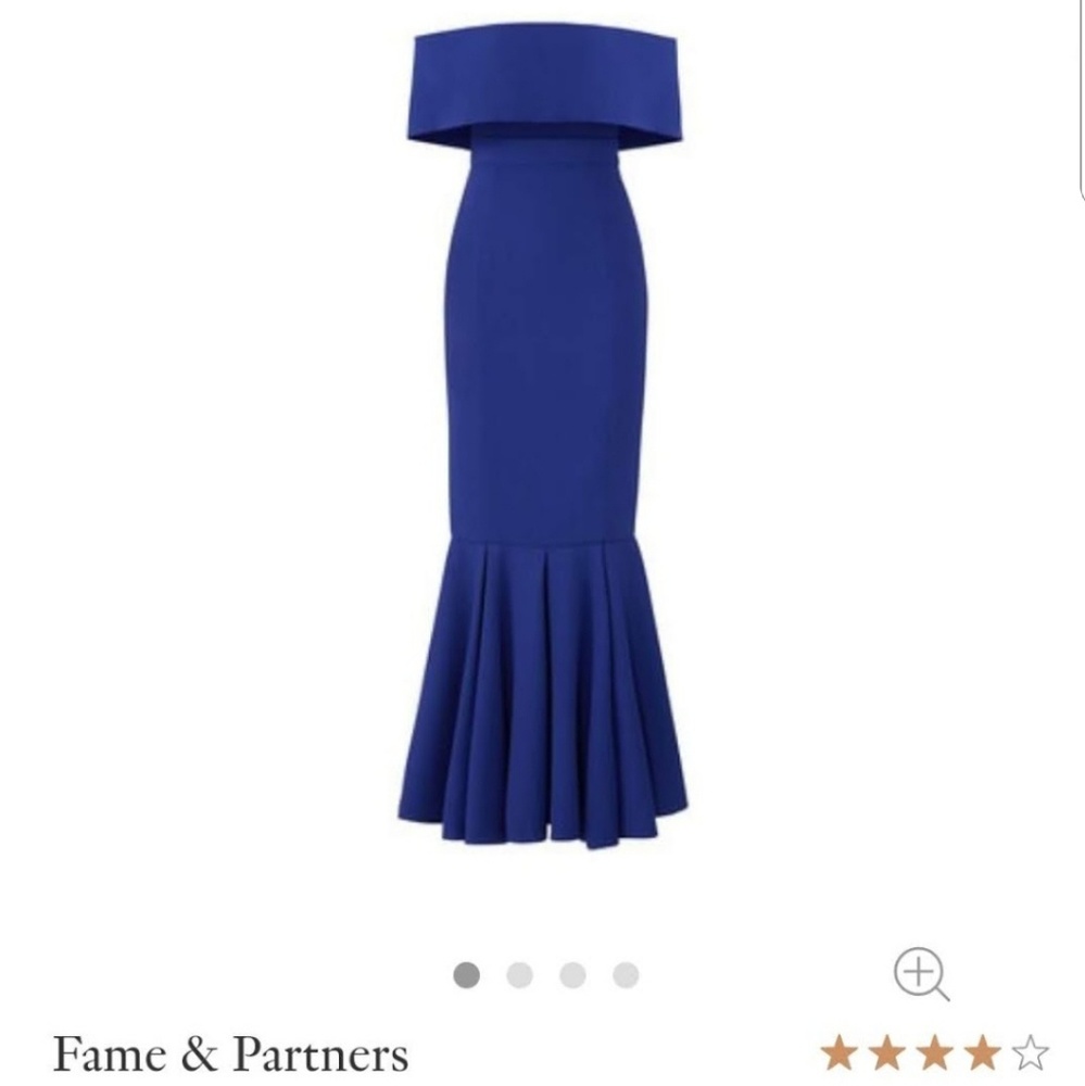 Beautiful Fame and Partners Off-Shoulder Gown